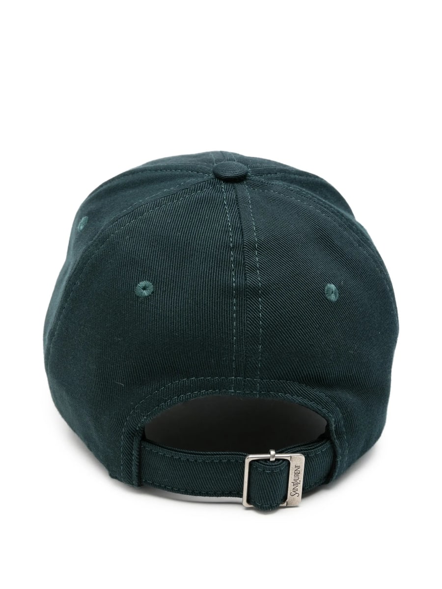 Saint Laurent Saint Laurent Logo-patch Baseball Cap, view 3