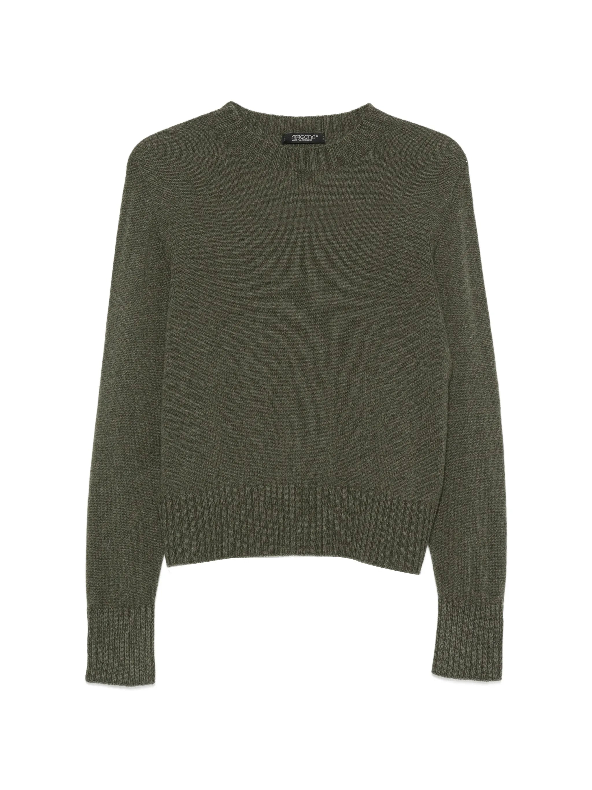 Aragona Aragona Long-sleeve Ribbed-trim Sweater