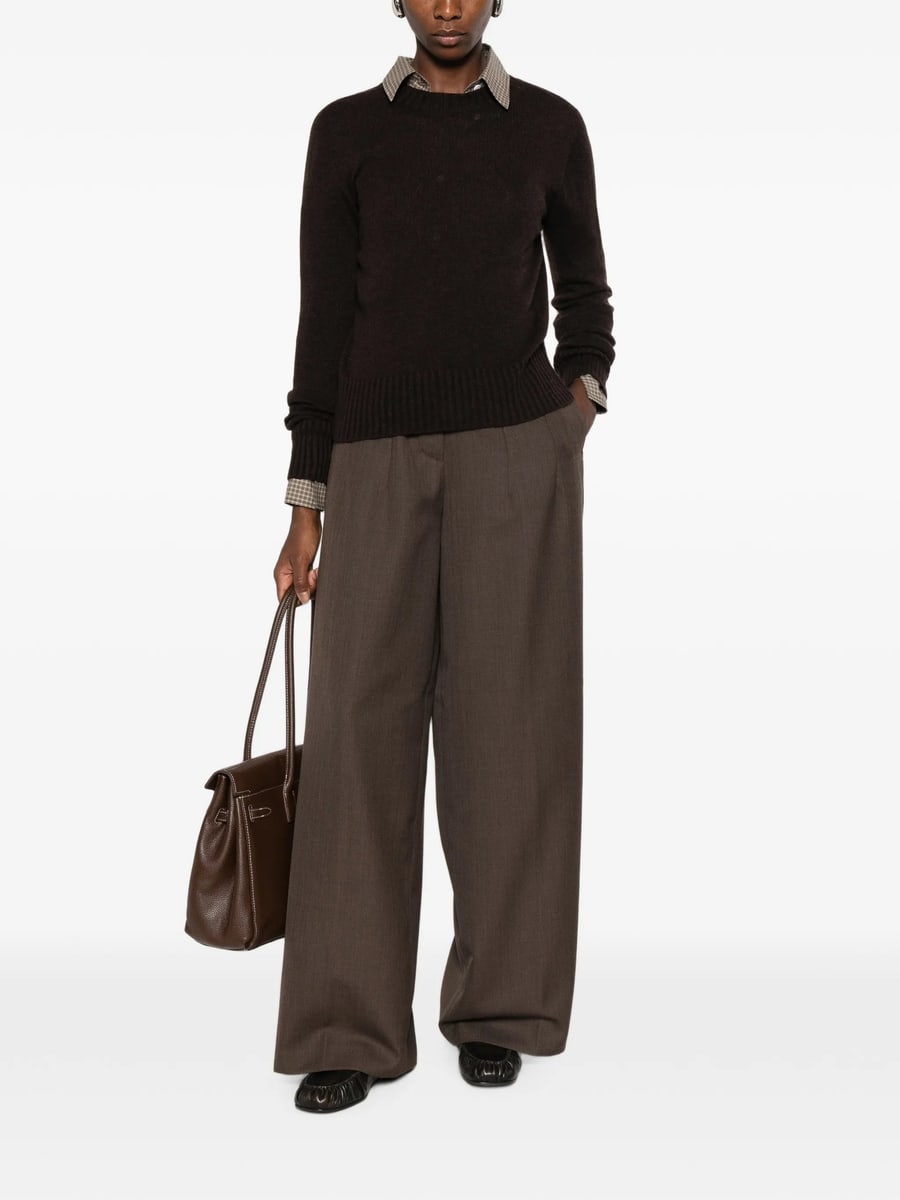 Aragona Aragona Ribbed-trim Sweater, view 3