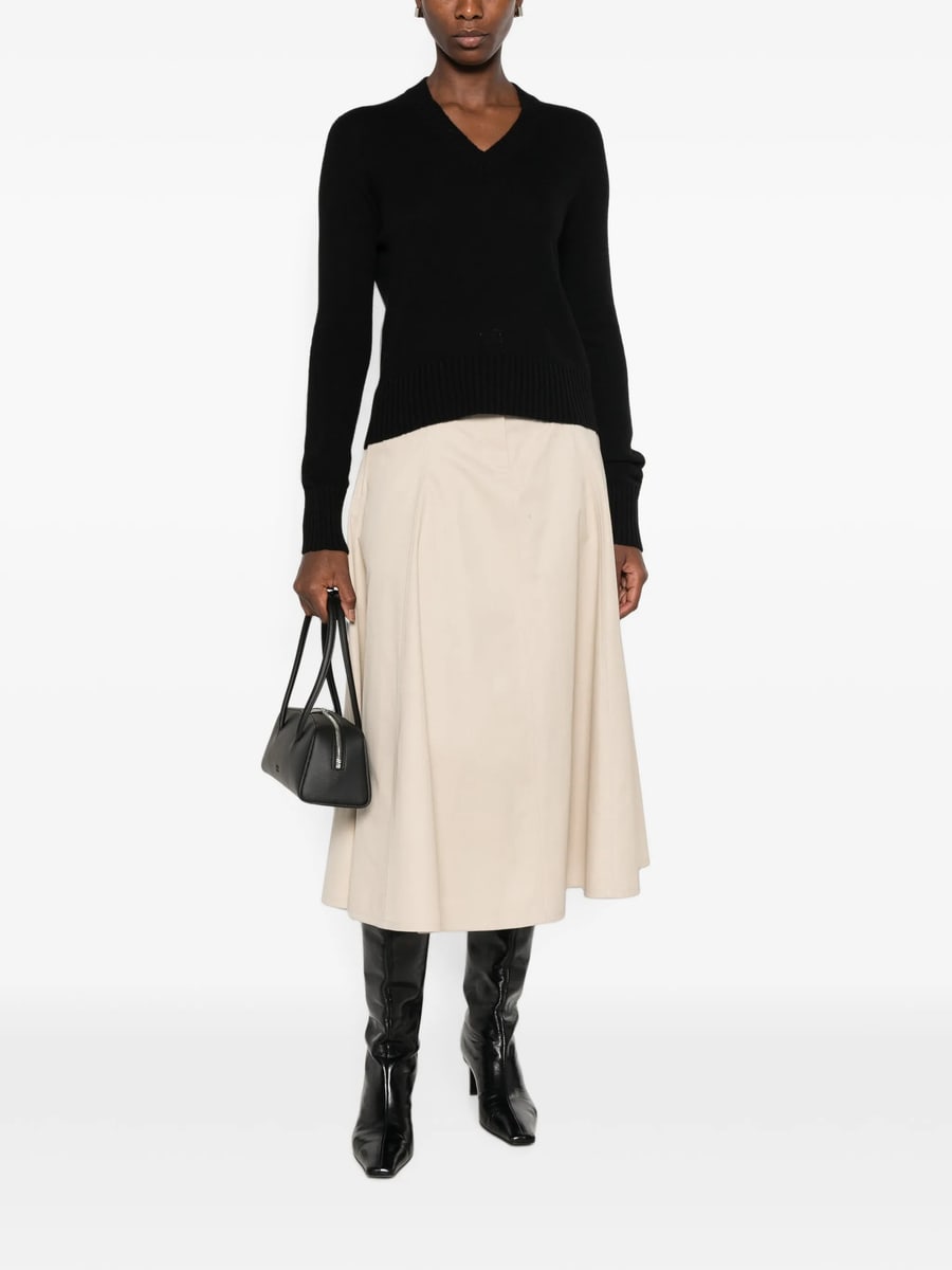 Aragona Aragona V-neck Ribbed-trim Sweater, view 4