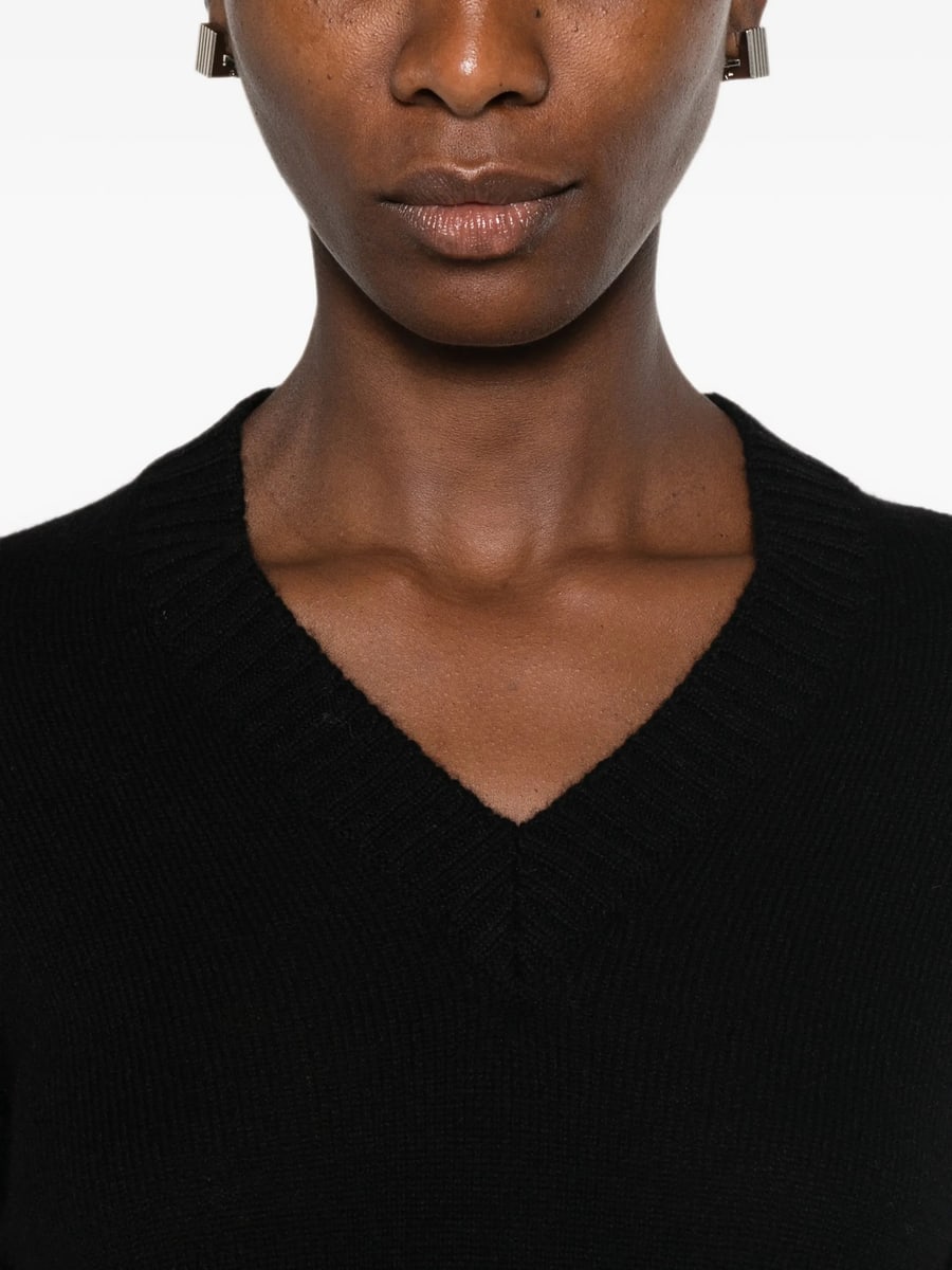 Aragona Aragona V-neck Ribbed-trim Sweater, view 5