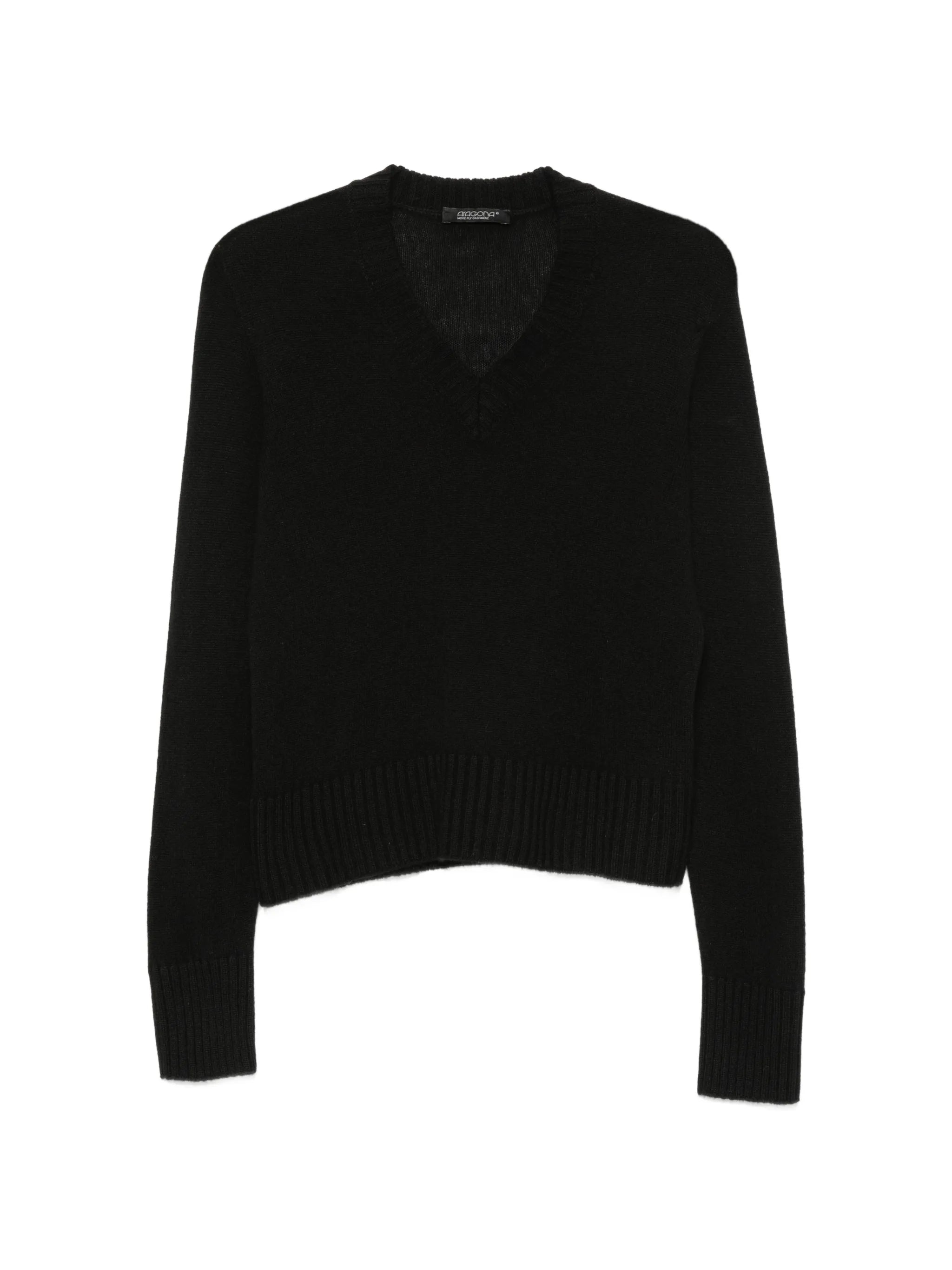 Aragona Aragona V-neck Ribbed-trim Sweater