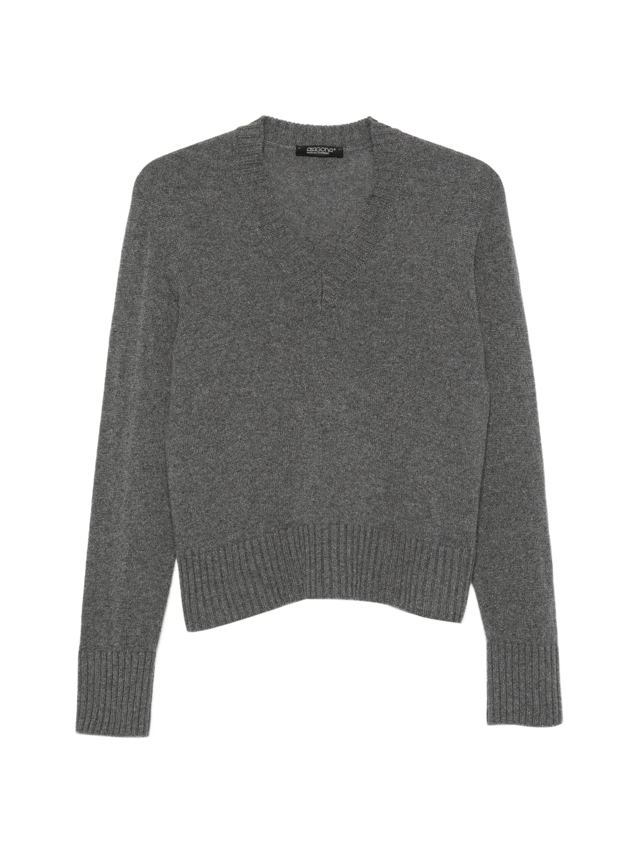 Aragona Aragona V-neck Ribbed-trim Sweater