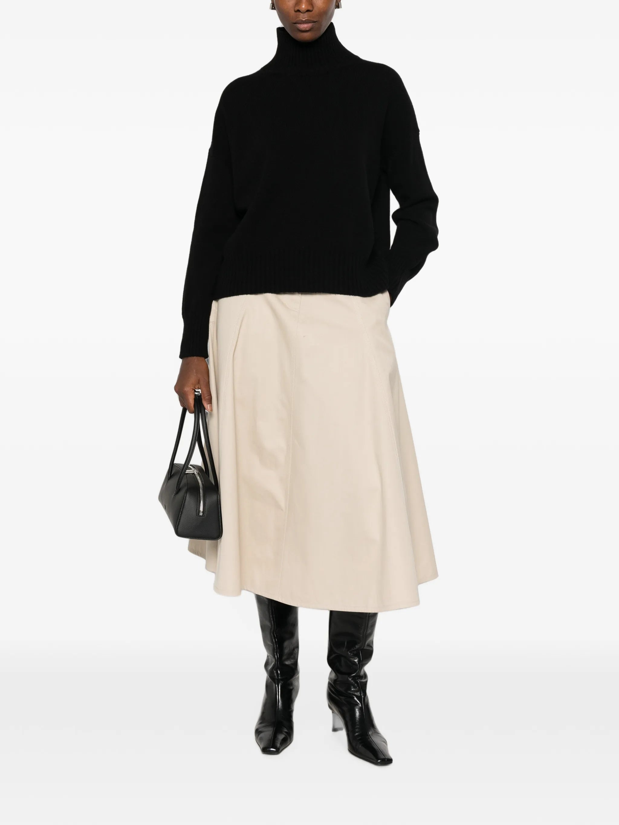 Aragona Aragona Roll-neck Ribbed-trim Sweater, view 2