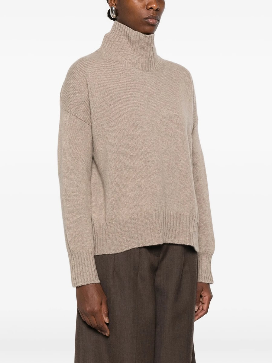 Aragona Aragona Turtleneck Ribbed-trim Sweater, view 2