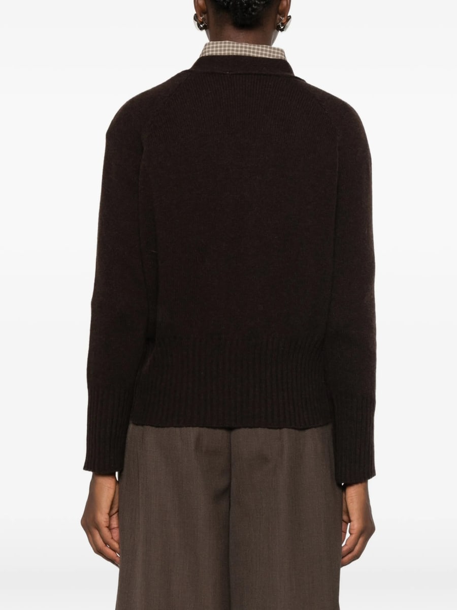 Aragona Aragona V-neck Button-up Cardigan, view 4