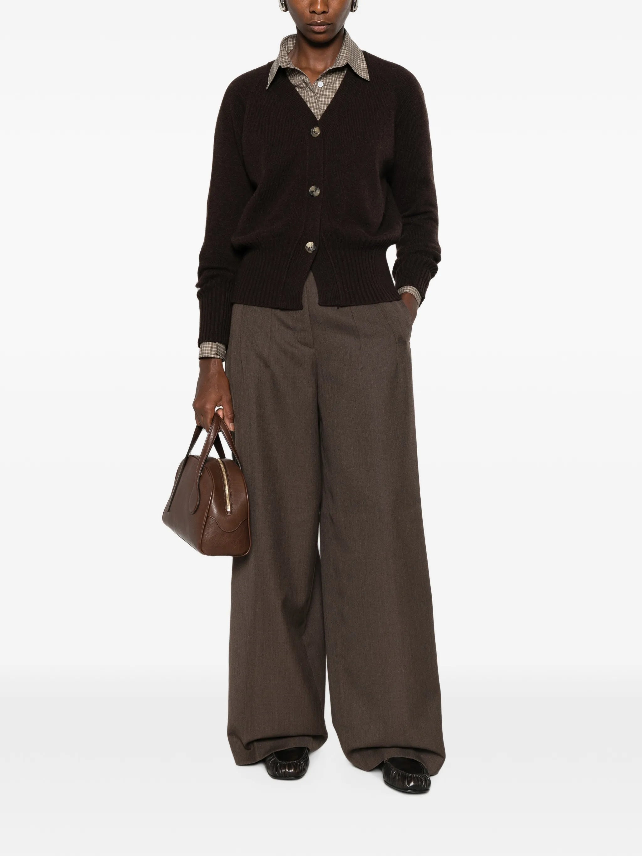 Aragona Aragona V-neck Button-up Cardigan, view 2