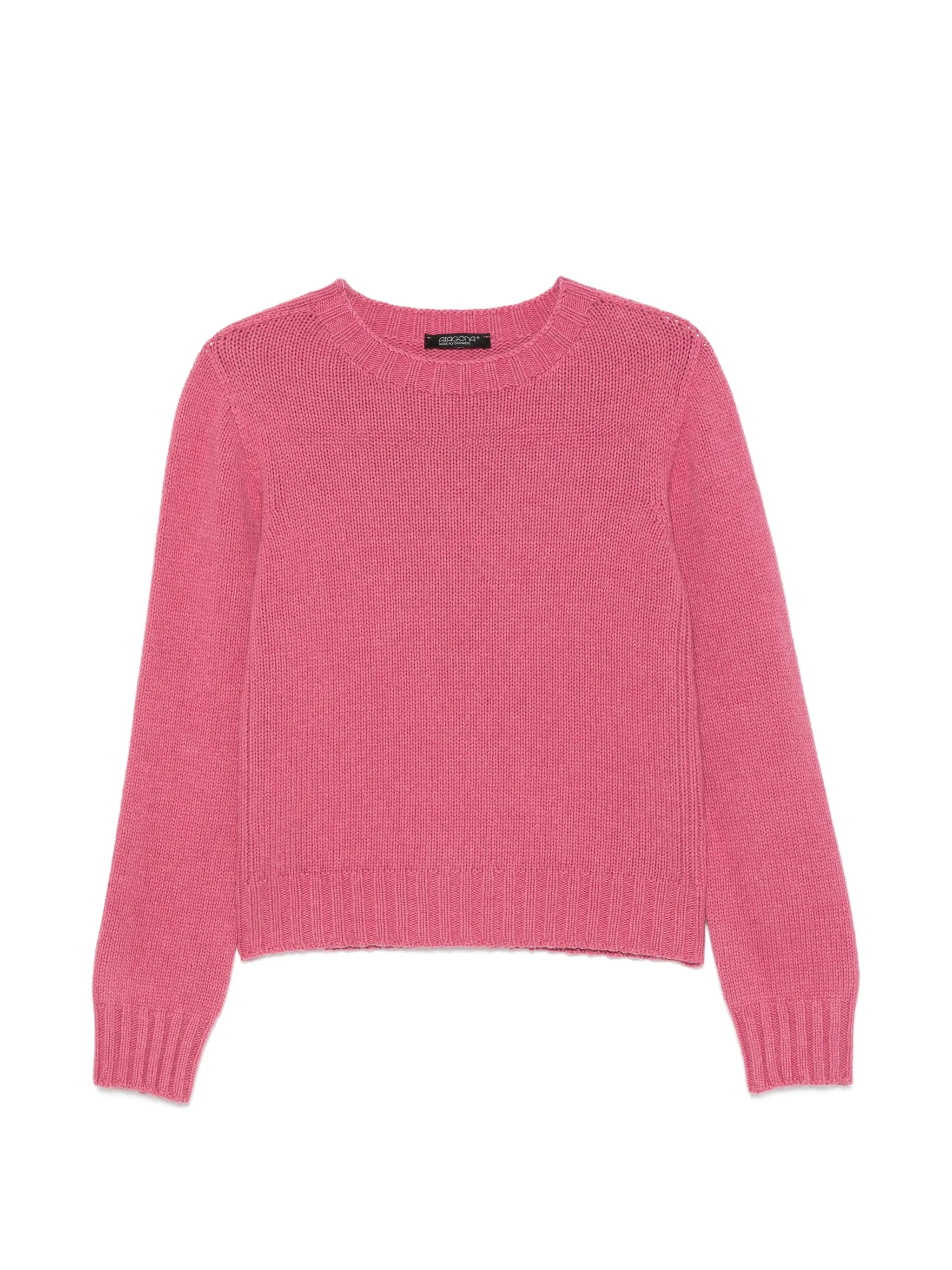 Aragona Aragona Ribbed-knit Crew-neck Sweater