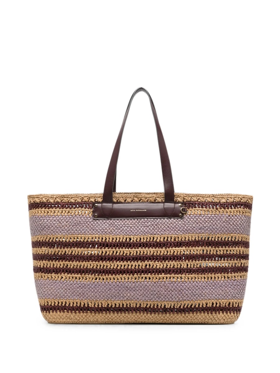 Anya Hindmarch Anya Hindmarch Logo-detail Striped Shoulder Bag