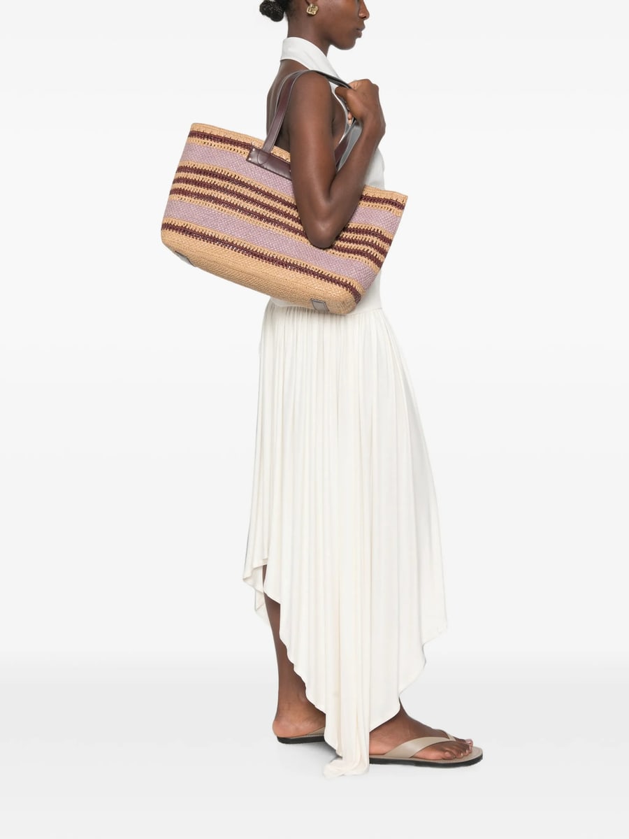 Anya Hindmarch Anya Hindmarch Logo-detail Striped Shoulder Bag, view 2