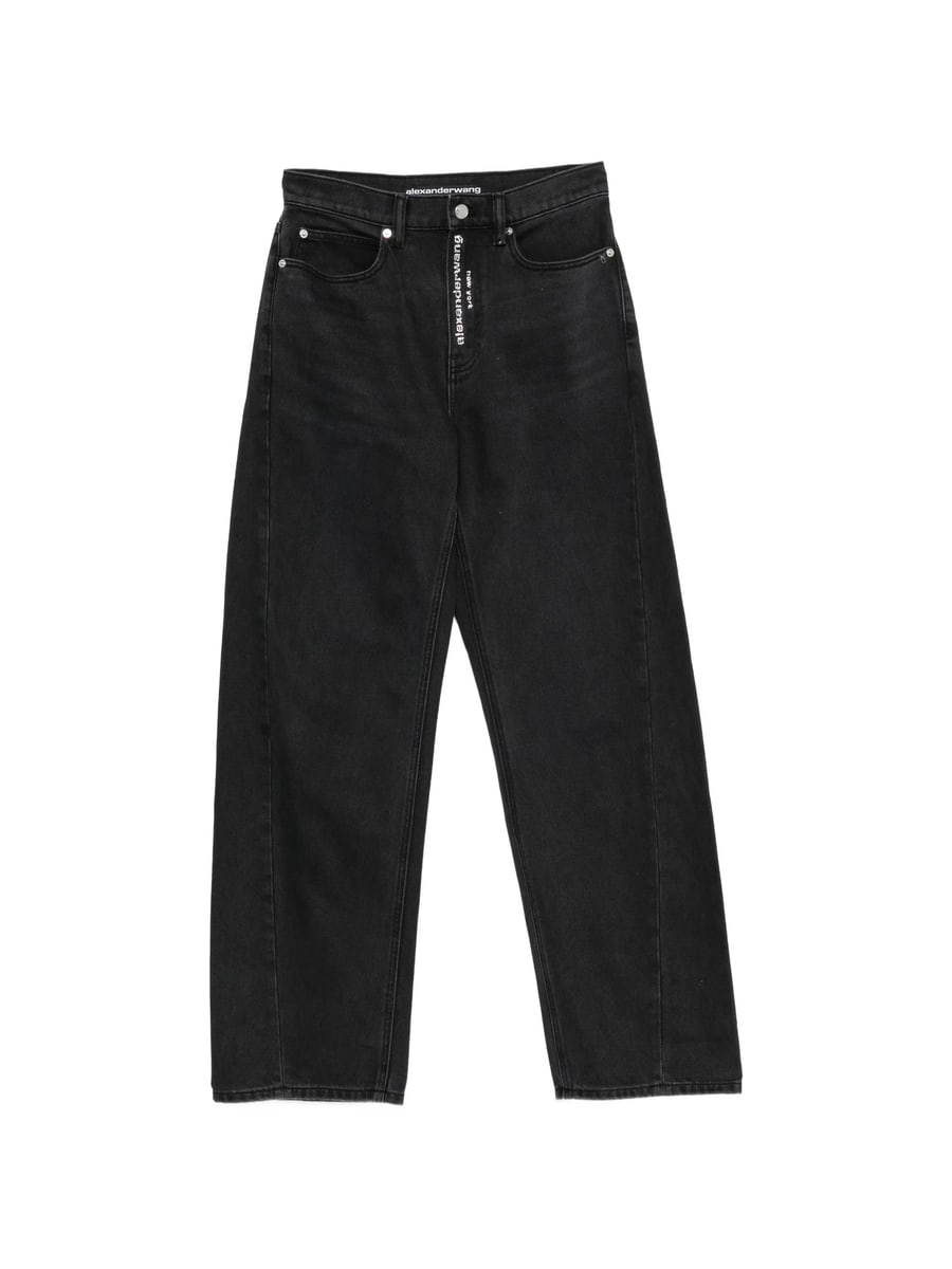 Alexander Wang Alexander Wang Logo-embellishment Buttoned Jeans