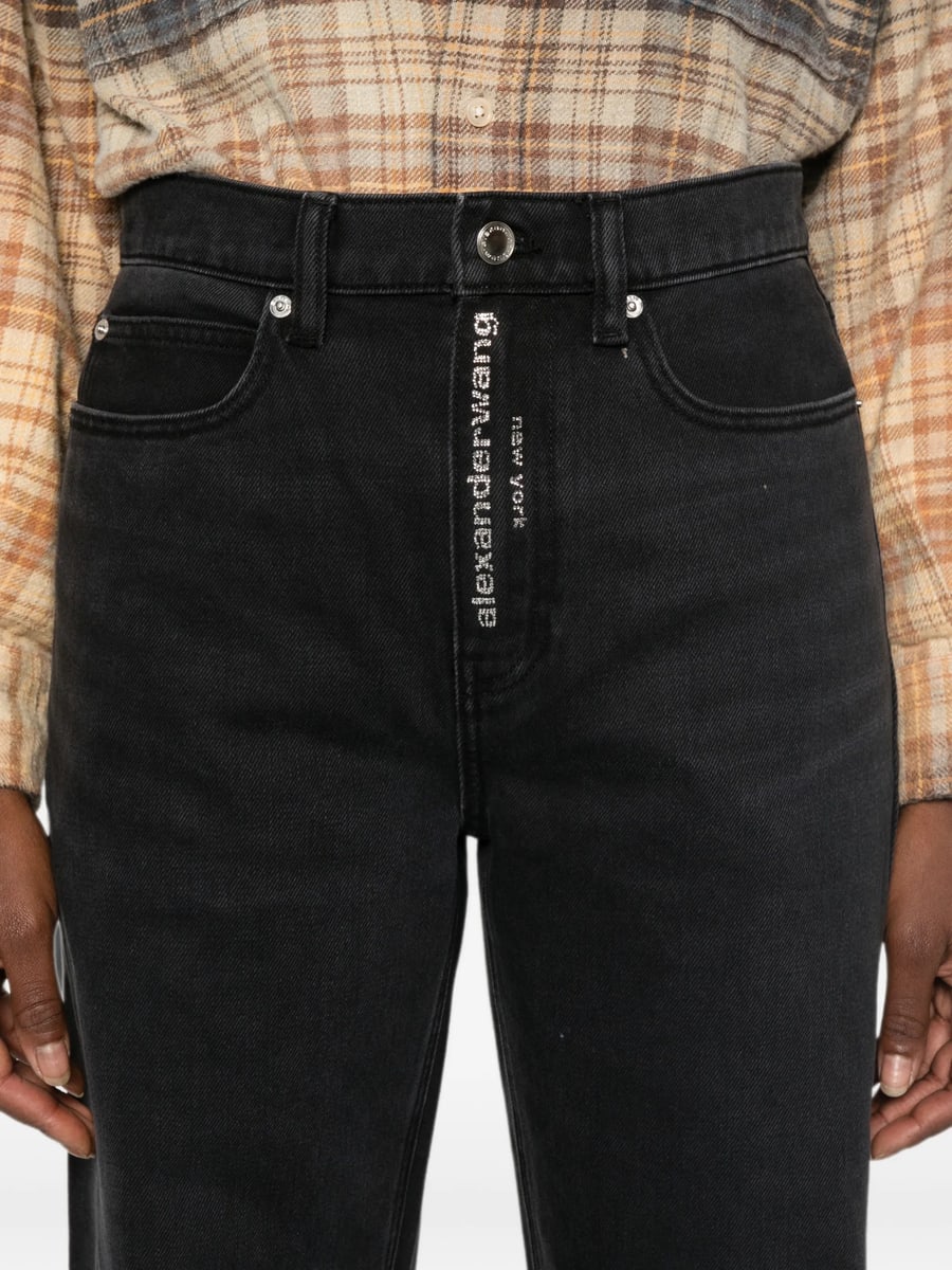 Alexander Wang Alexander Wang Logo-embellishment Buttoned Jeans, view 3