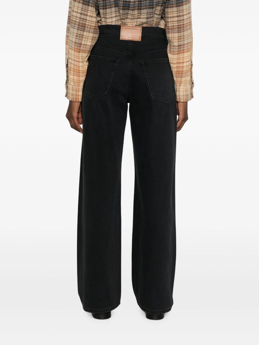 Alexander Wang Alexander Wang Logo-embellishment Buttoned Jeans, view 5