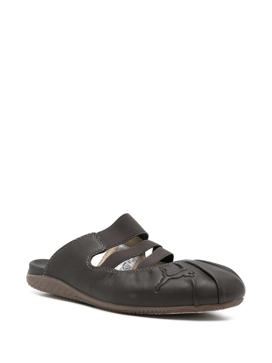 Puma Puma Speedcat Logo-embossed Leather Mules, view 2