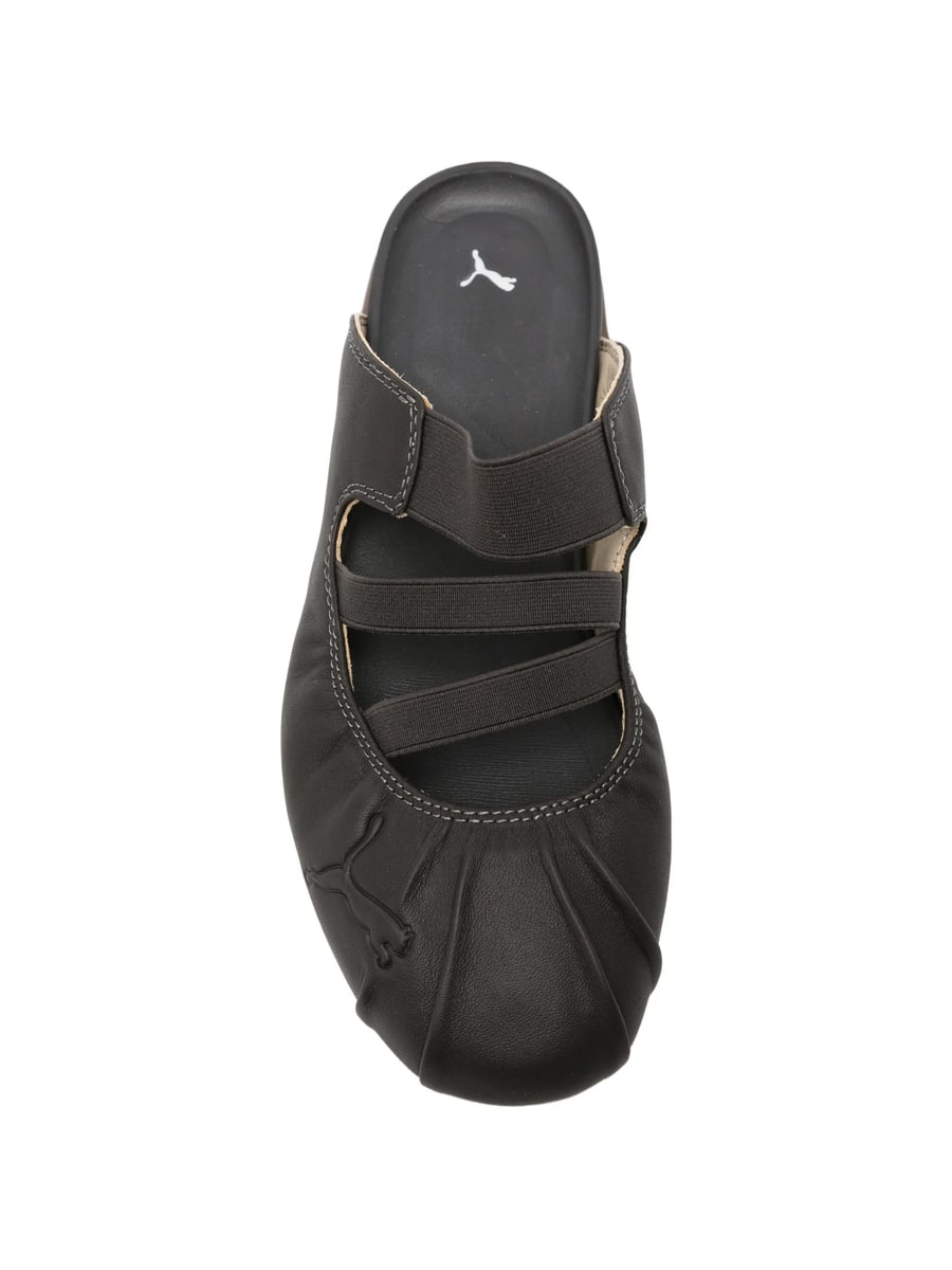 Puma Puma Speedcat Logo-embossed Leather Mules, view 4