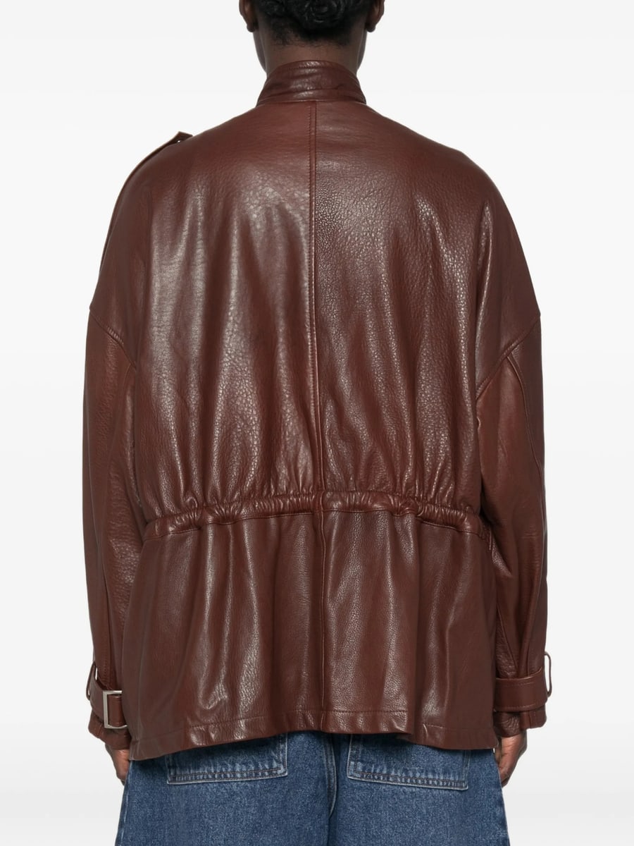 Giorgio Brato Giorgio Brato Leather Zip-up Jacket, view 2