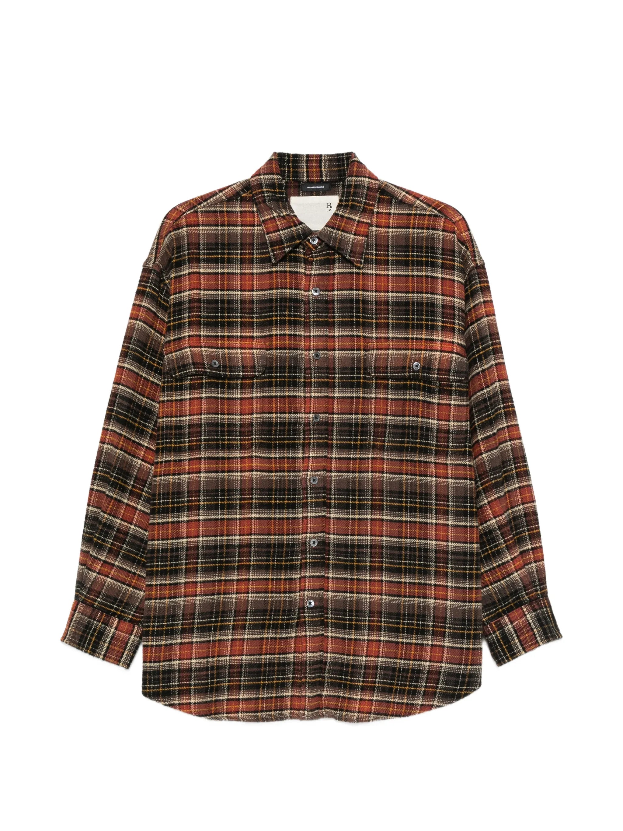 R13 R13 Plaid Buttoned Shirt