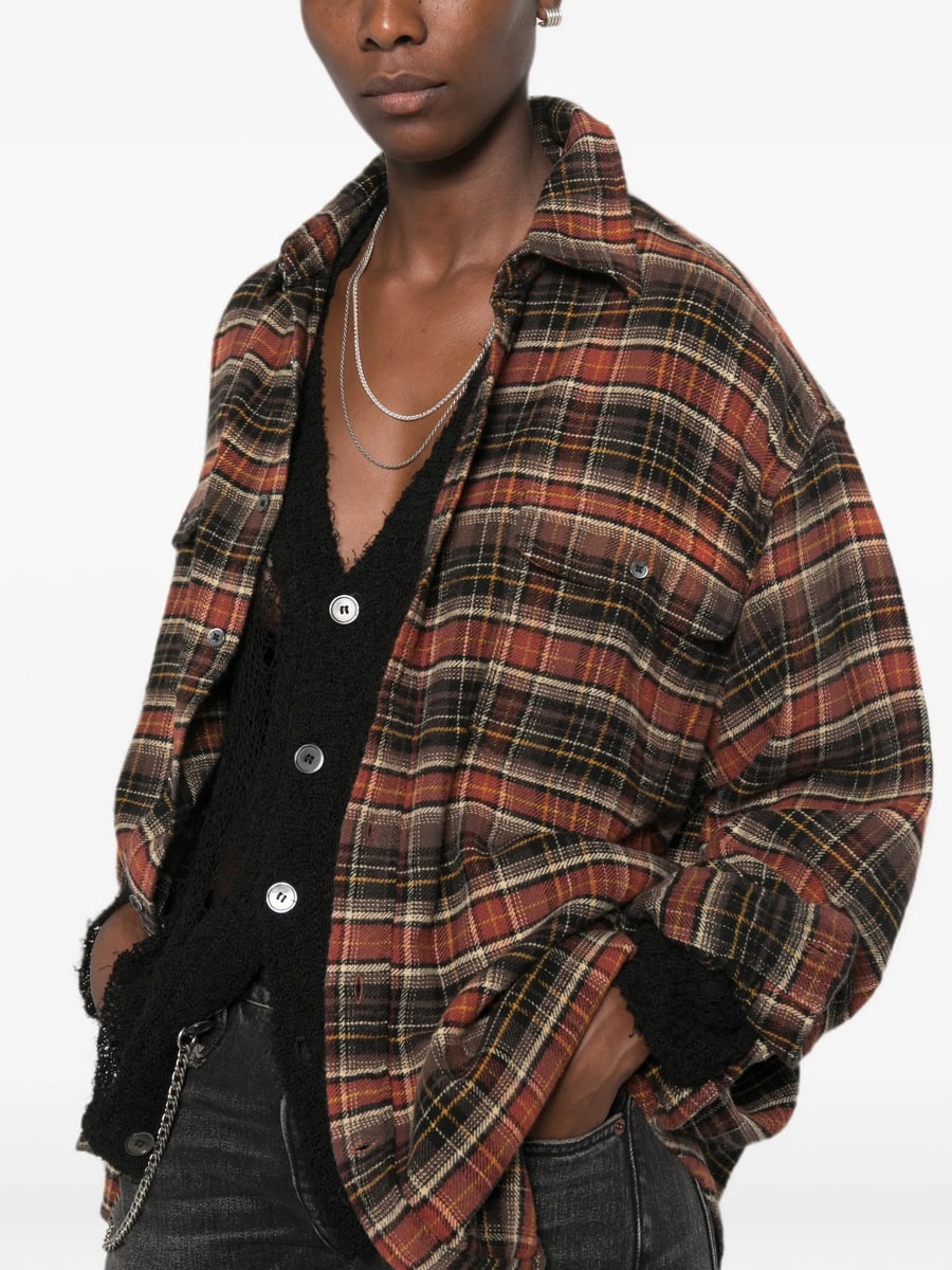 R13 R13 Plaid Buttoned Shirt, view 2