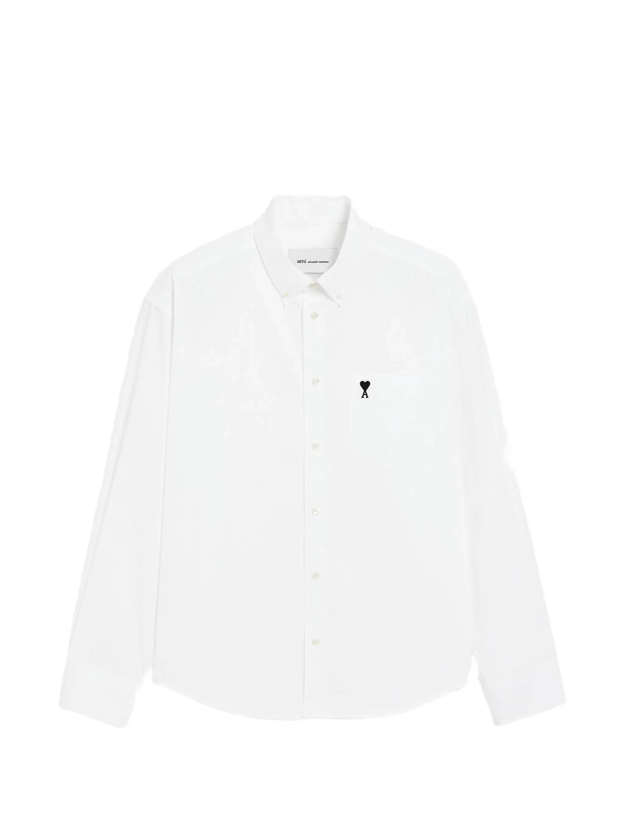 AMI Paris Ami Paris Boxy Cotton Shirt With Ami De Coeur