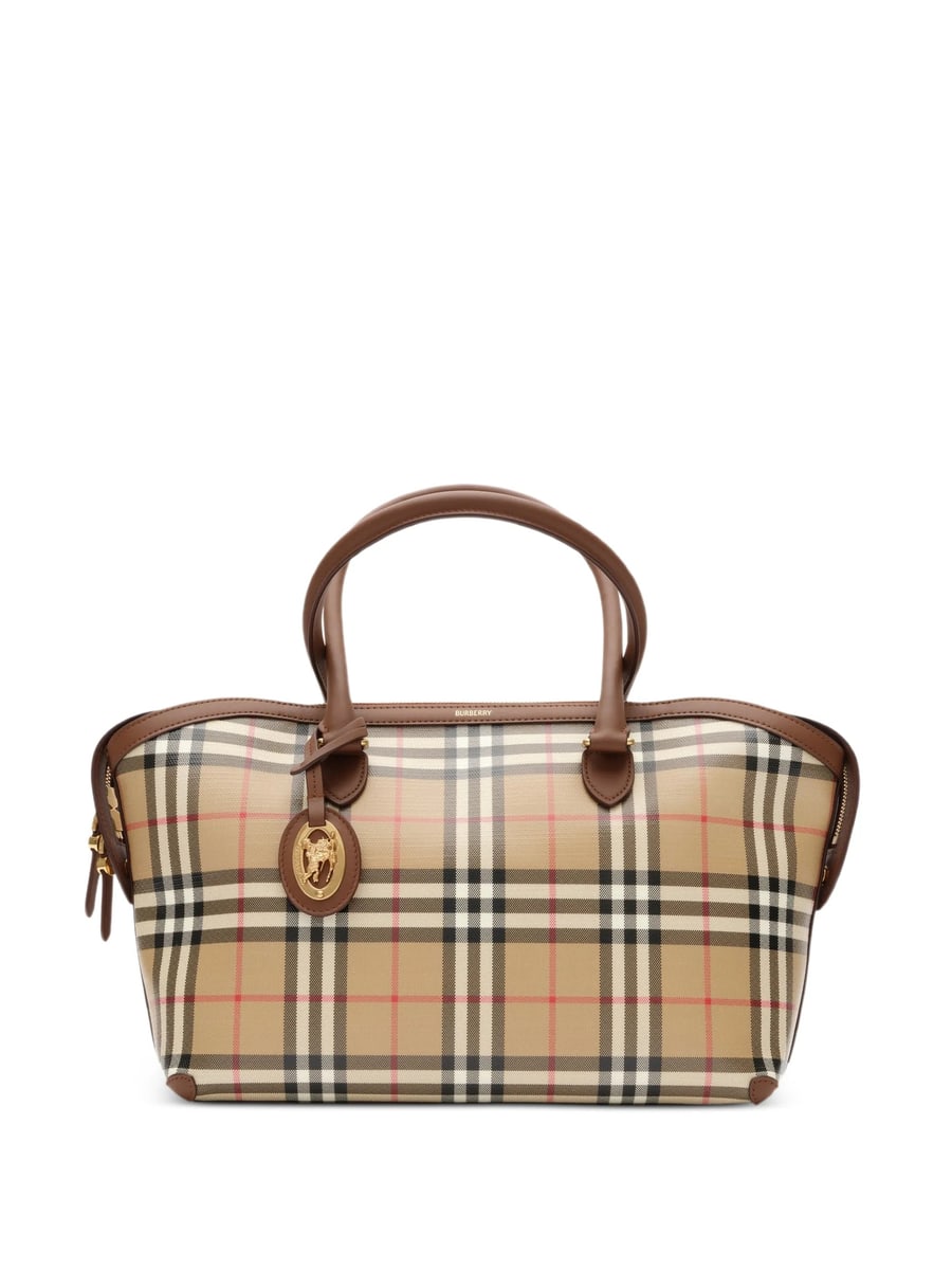 Burberry Burberry Small Check Zip Tote