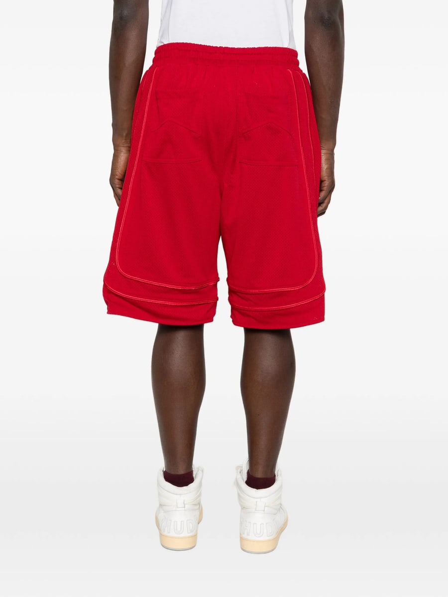 Rhude Rhude Collegiate Logo Shorts, view 3
