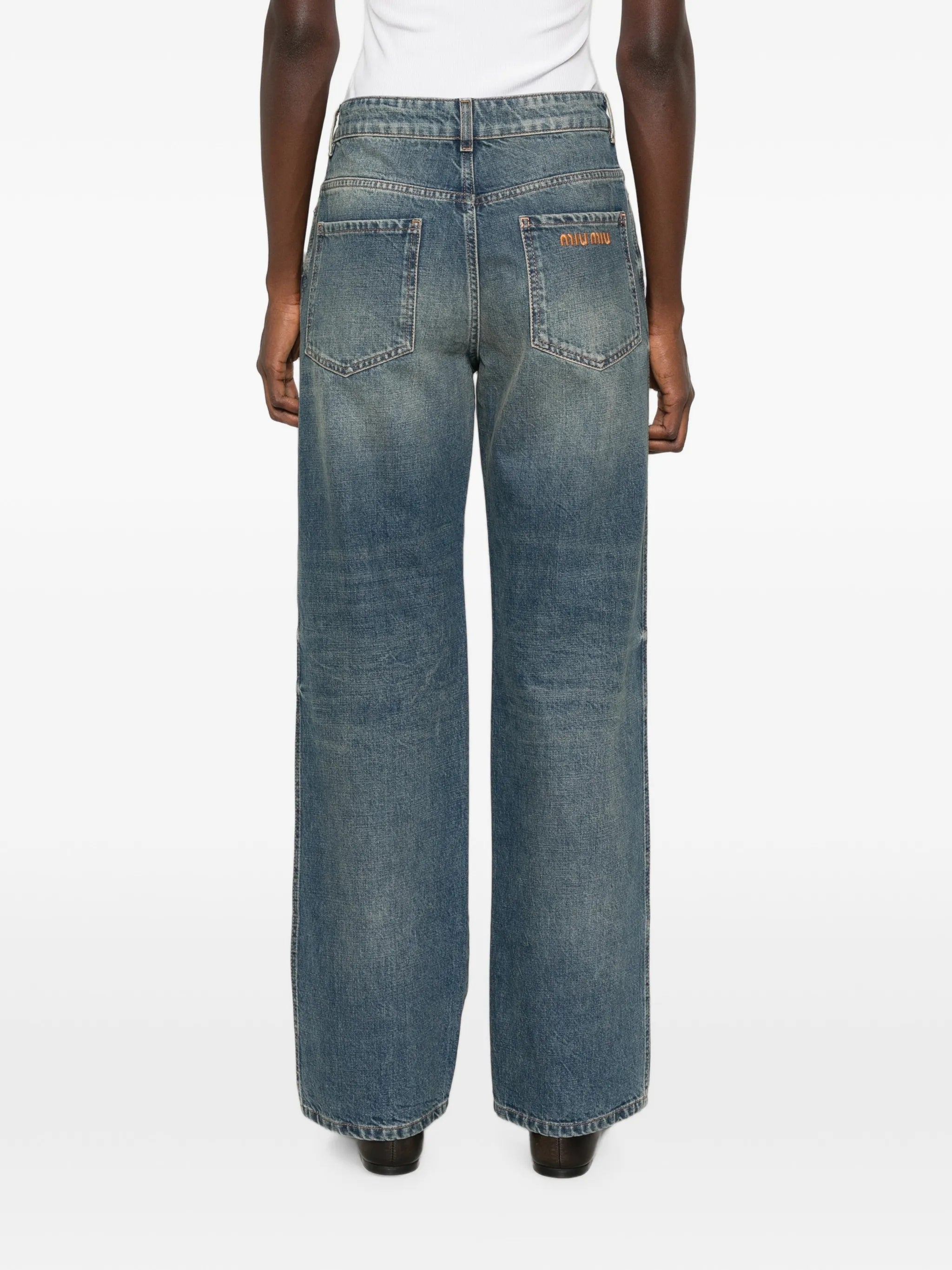 Miu Miu Miu Miu Five-pocket Denim Jeans, view 2