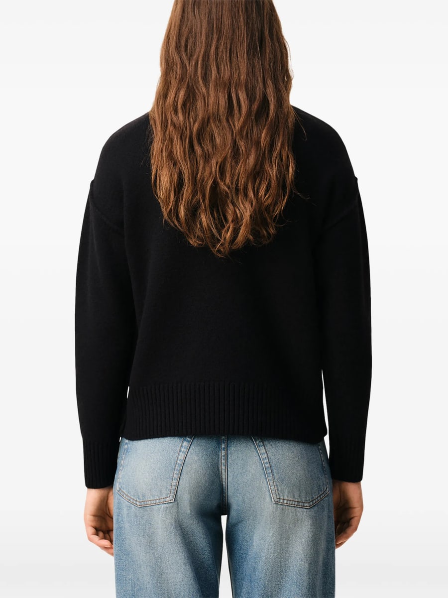 AMI Paris Ami Paris Ami De Coeur Roll-neck Sweater, view 6