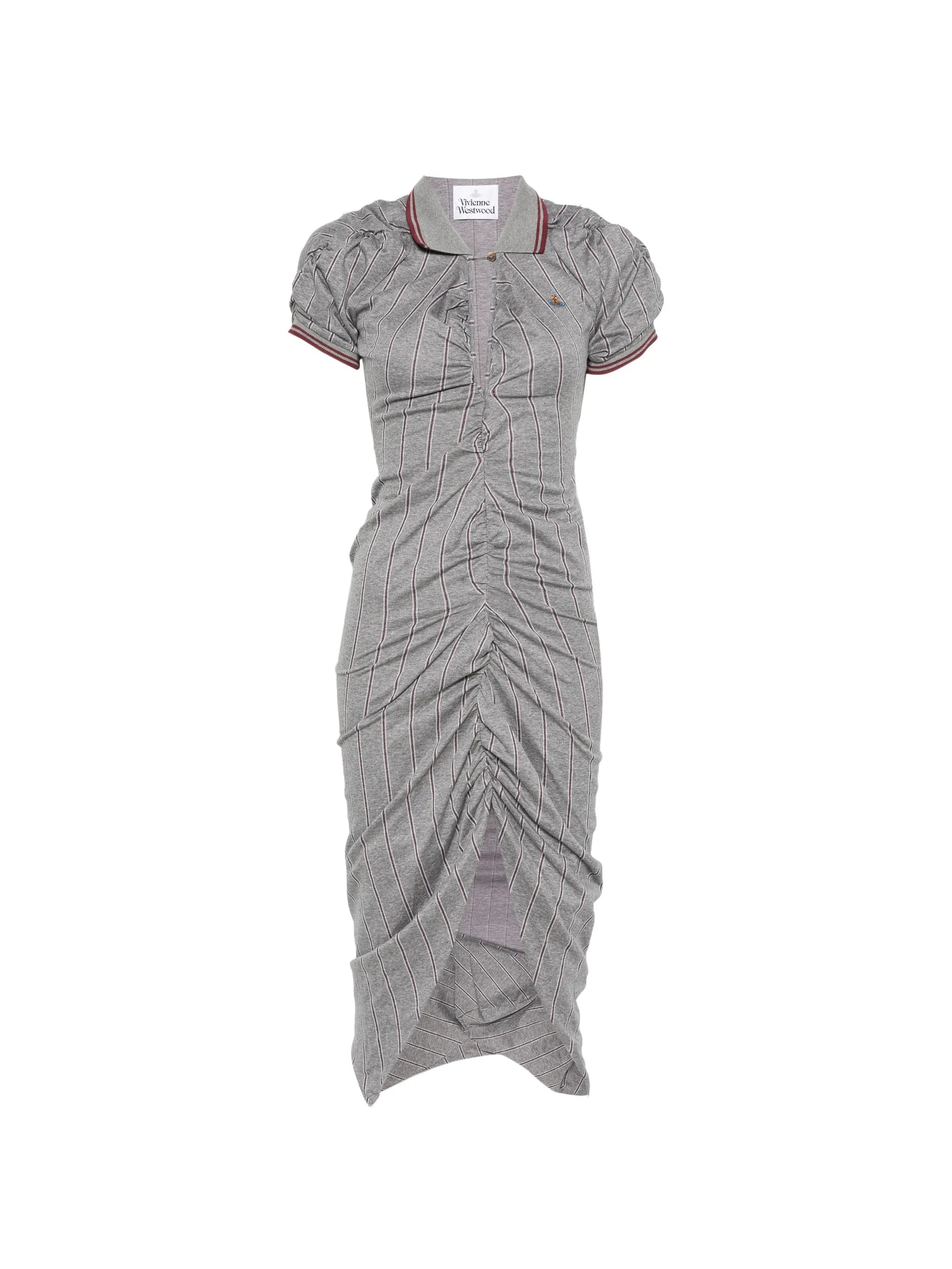 Vivienne Westwood Vivienne Westwood Pulling Ruched Asymmetric  Midi Dress