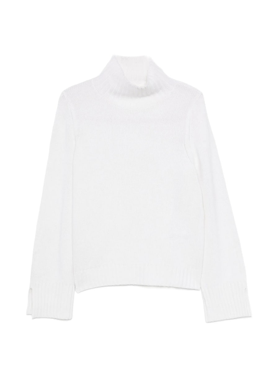 Allude Allude Ribbed Roll-neck Sweater
