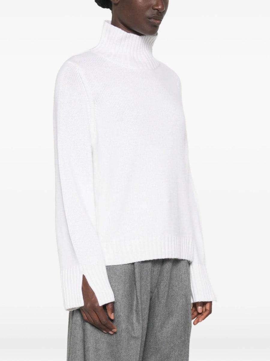Allude Allude Ribbed Roll-neck Sweater, view 4