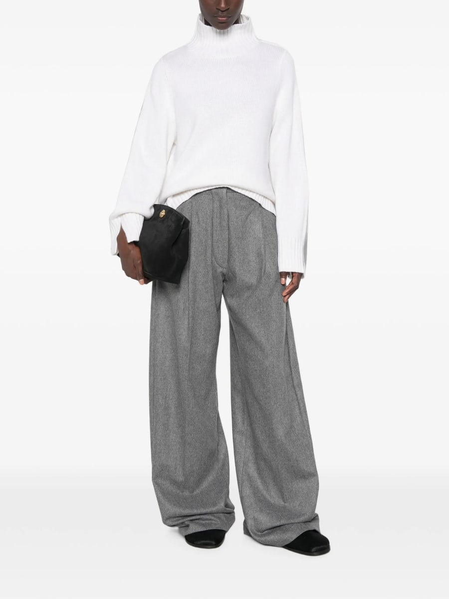 Allude Allude Ribbed Roll-neck Sweater, view 5