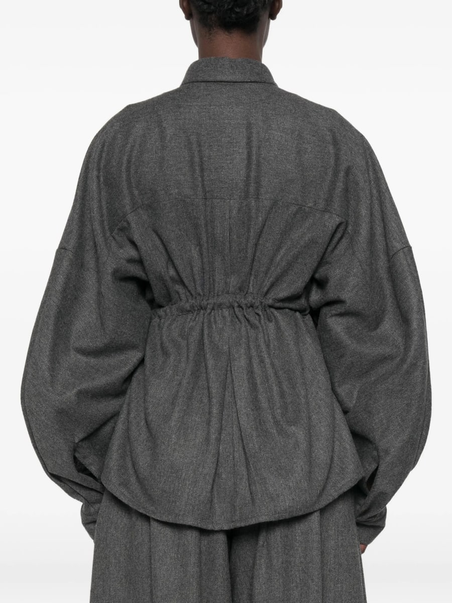 Thelatest Thelatest E-Dalida Drawstring-waist Shirt, view 2