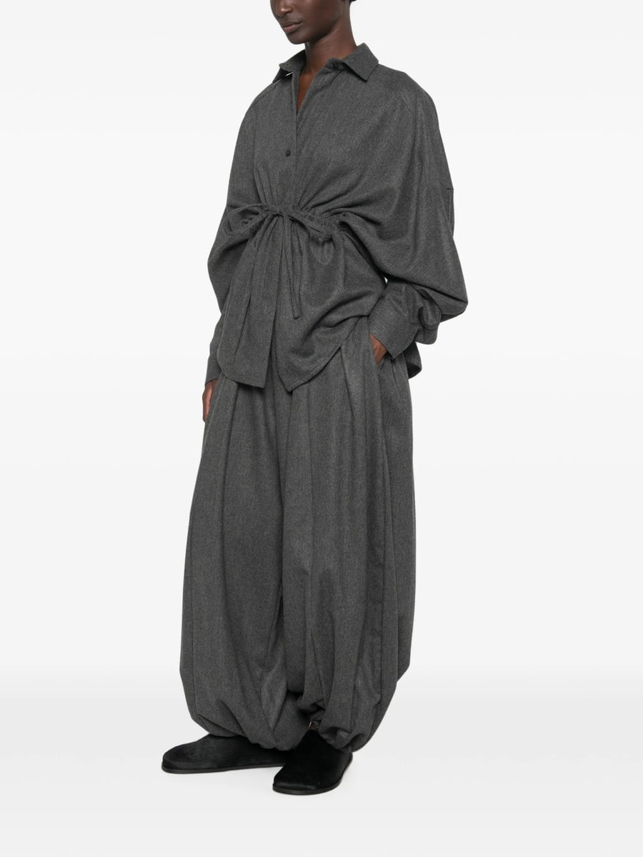 Thelatest Thelatest E-Dalida Drawstring-waist Shirt, view 4