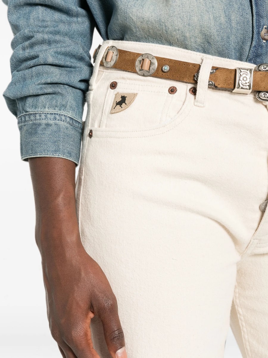 Lois Jeans Lois Jeans Lindsay Logo-patch Trousers, view 3