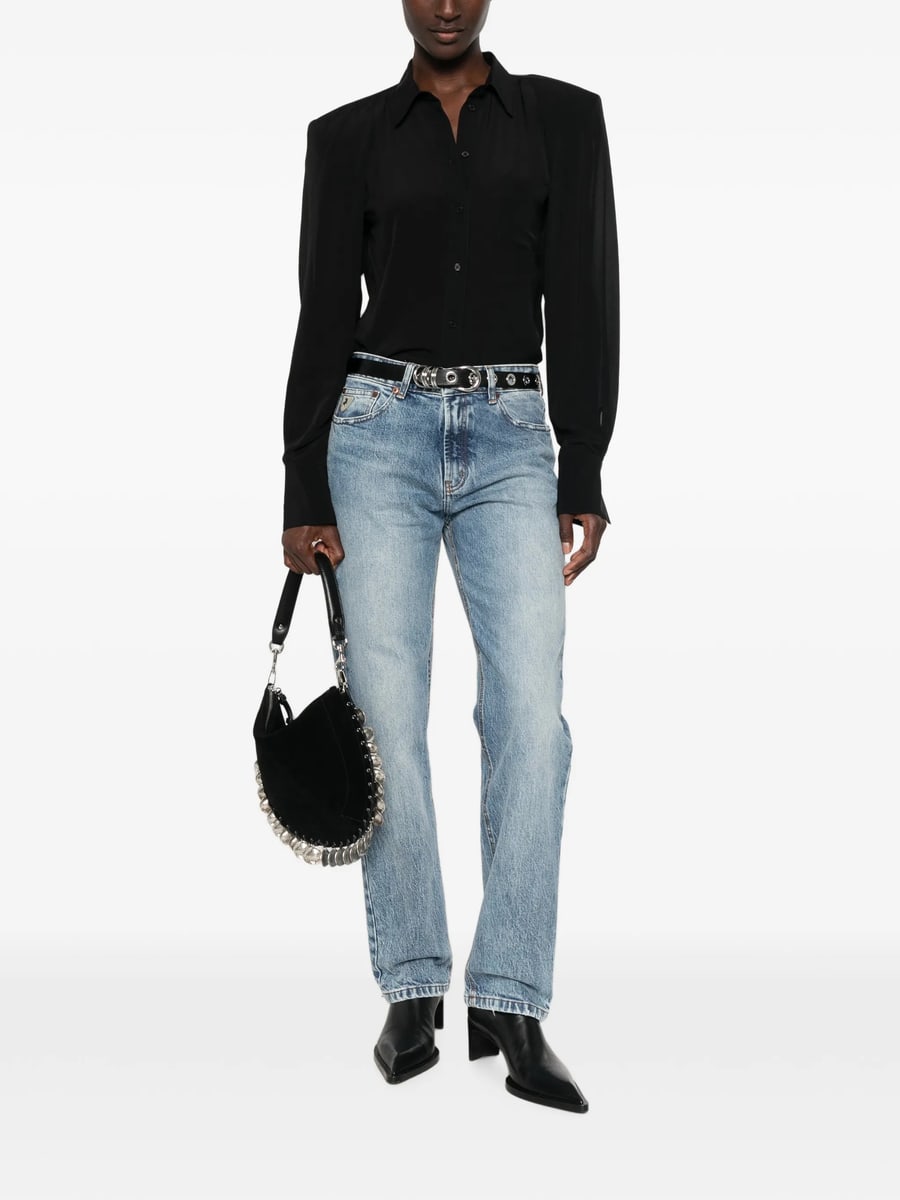 Lois Jeans Lois Jeans Washed Straight-leg Denim Jeans, view 2