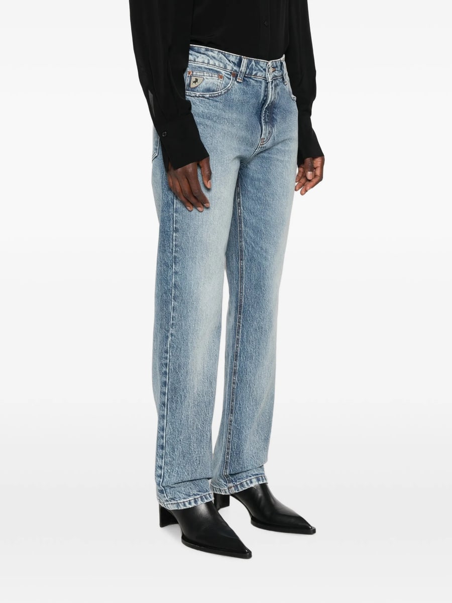 Lois Jeans Lois Jeans Washed Straight-leg Denim Jeans, view 3