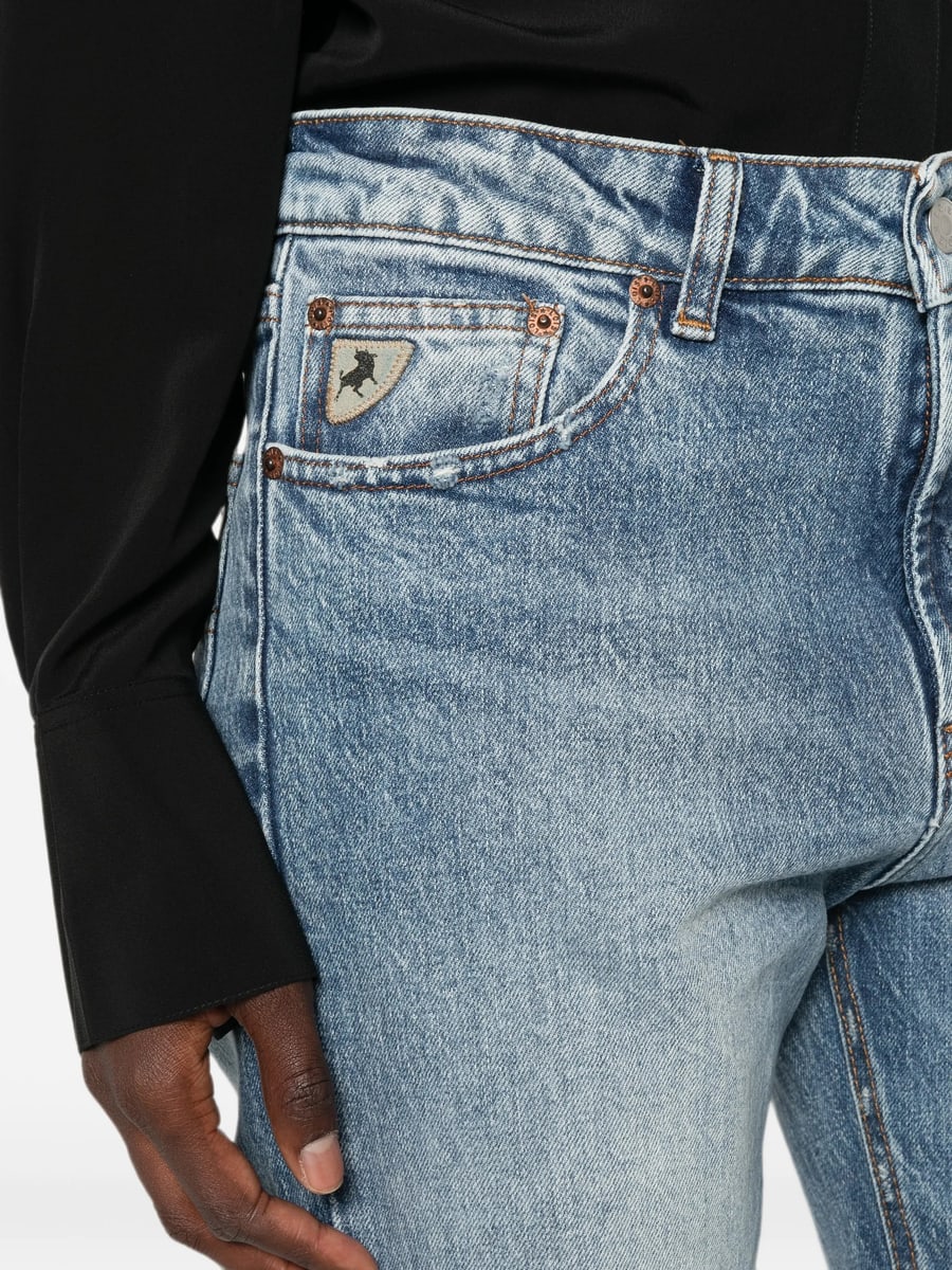 Lois Jeans Lois Jeans Washed Straight-leg Denim Jeans, view 4