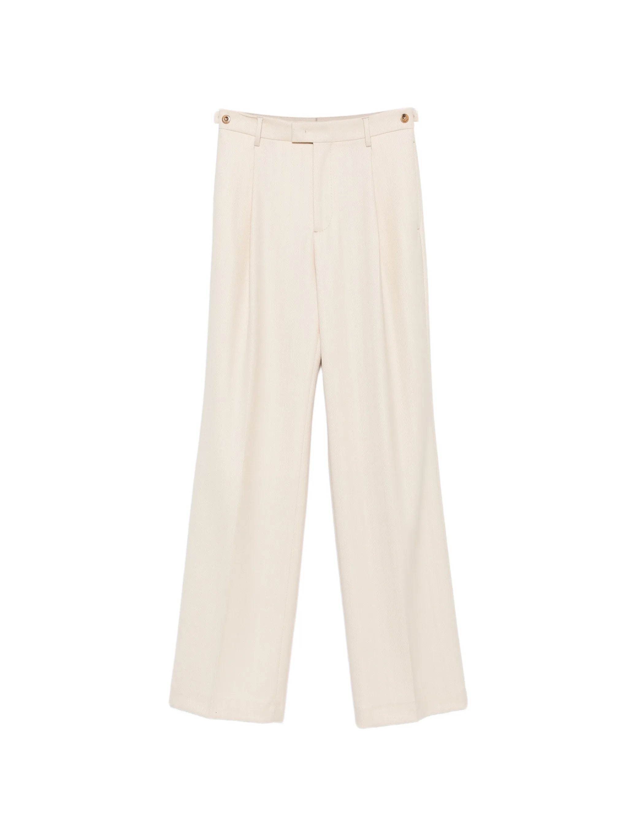 Berwich Berwich Herringbone Pleated Trousers