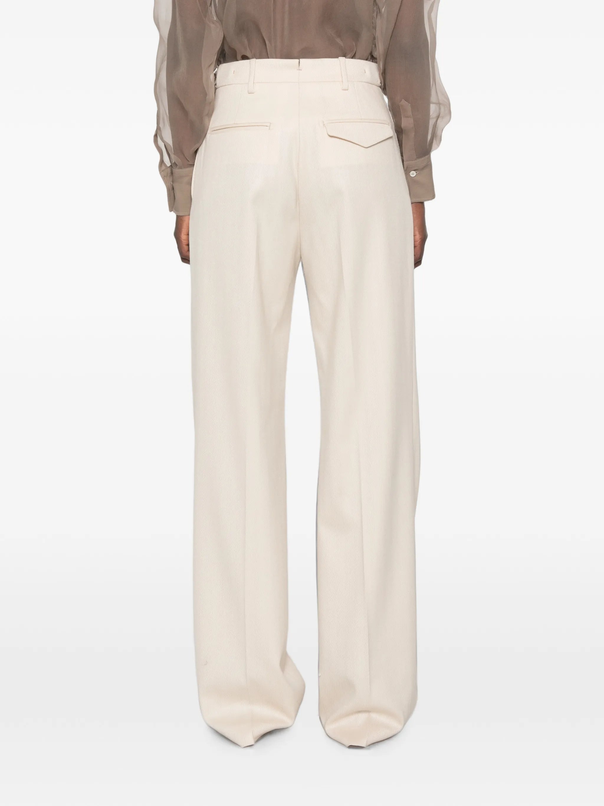 Berwich Berwich Herringbone Pleated Trousers, view 2