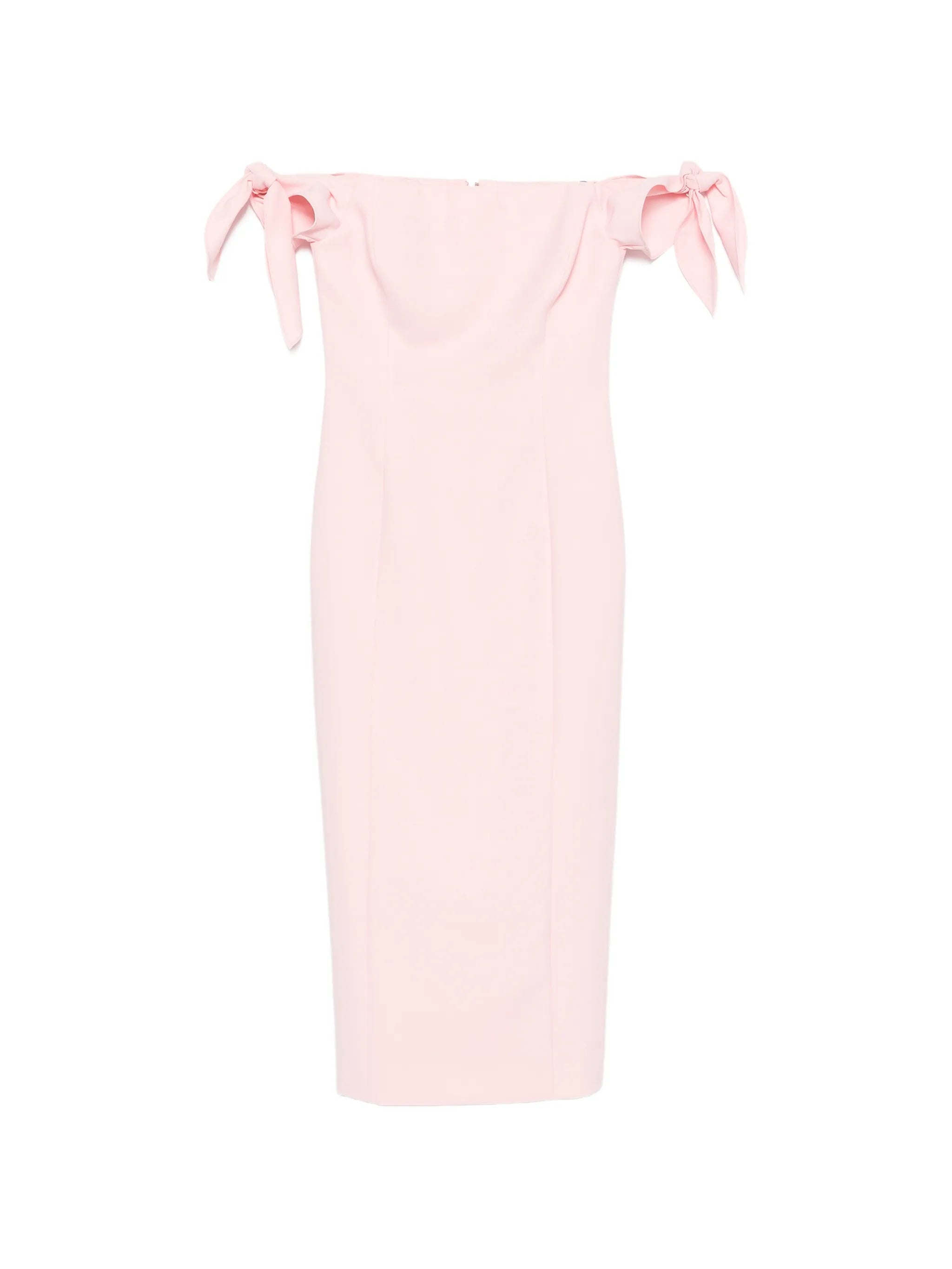 Carolina Herrera Carolina Herrera Off-shoulder Bow-detail Midi Dress