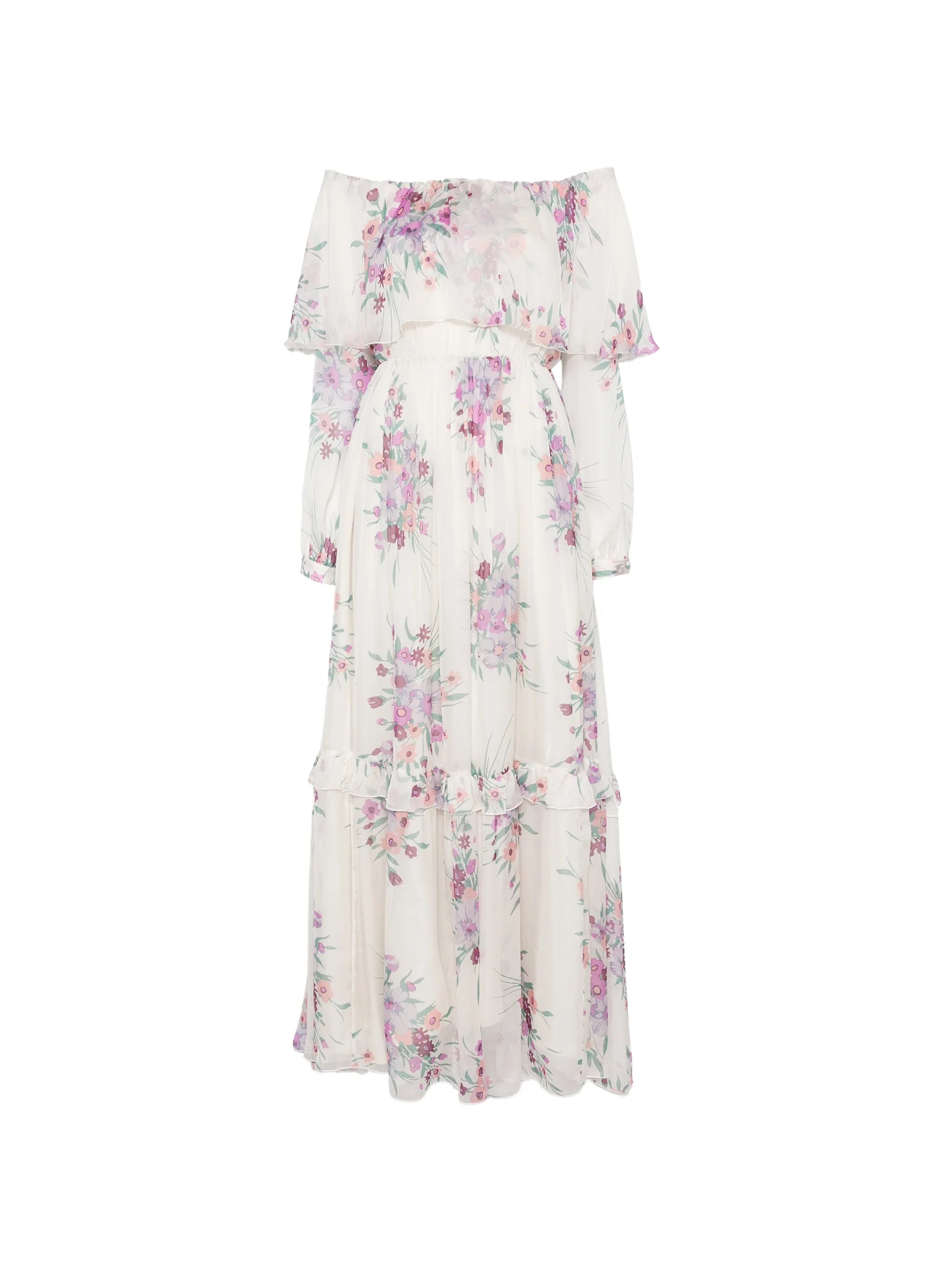 Raquel Diniz Raquel Diniz Marisol Floral-print Ruffled Maxi Dress
