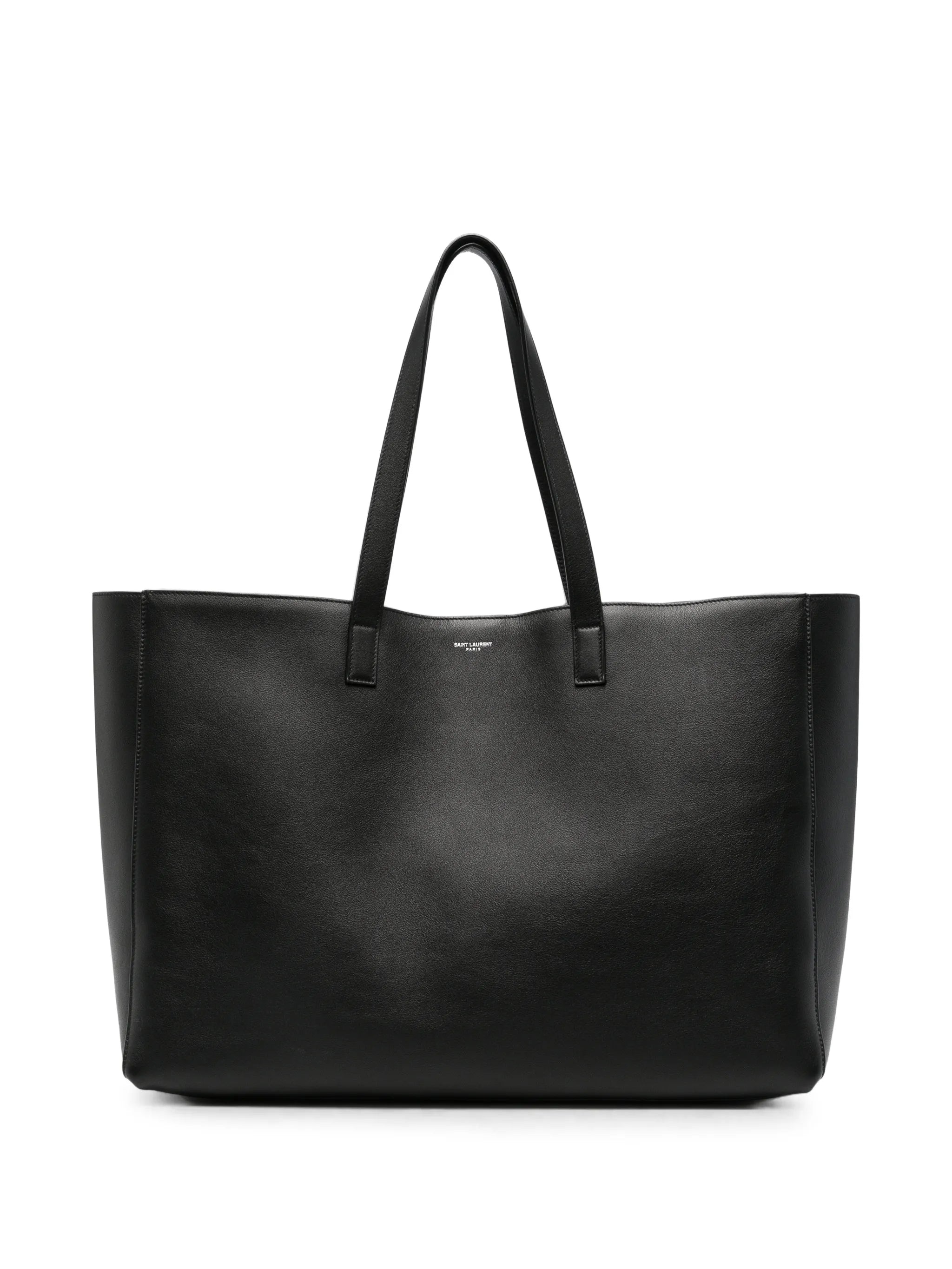 Saint Laurent Saint Laurent Logo-stamp Leather Tote Bag