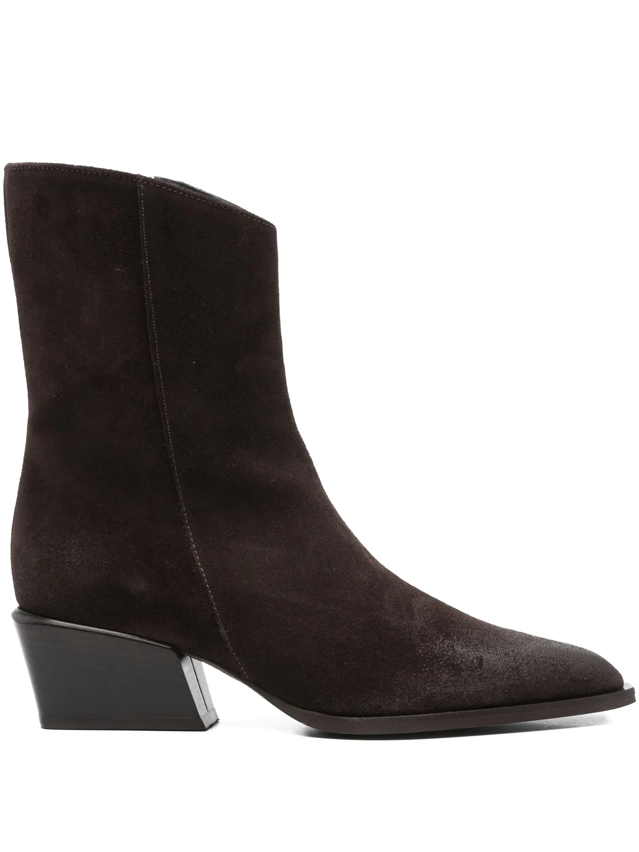 Poeve Poeve 50mm Pointed-toe Block-heel Boots