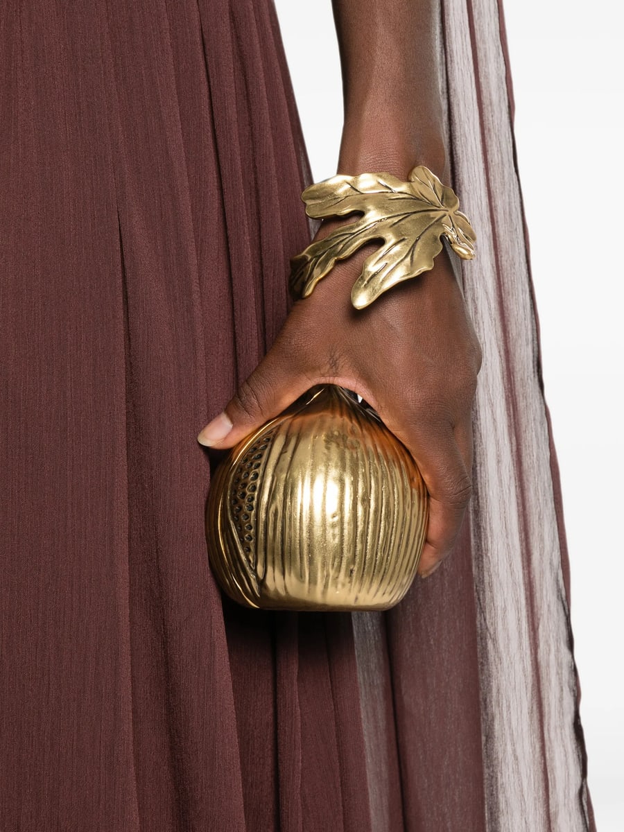 Cult Gaia Cult Gaia Leaf-handle Pomegranate Mini Bag, view 3