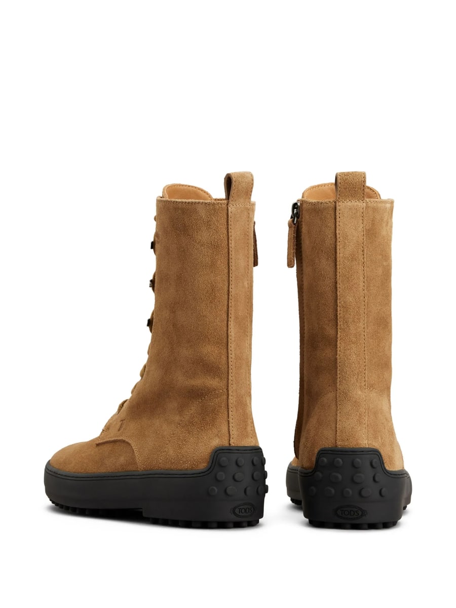 Tod's Tod's Suede Combat Boots, view 3