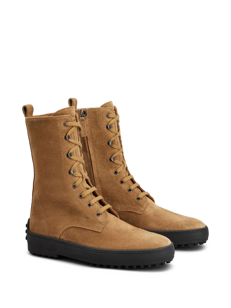 Tod's Tod's Suede Combat Boots, view 4
