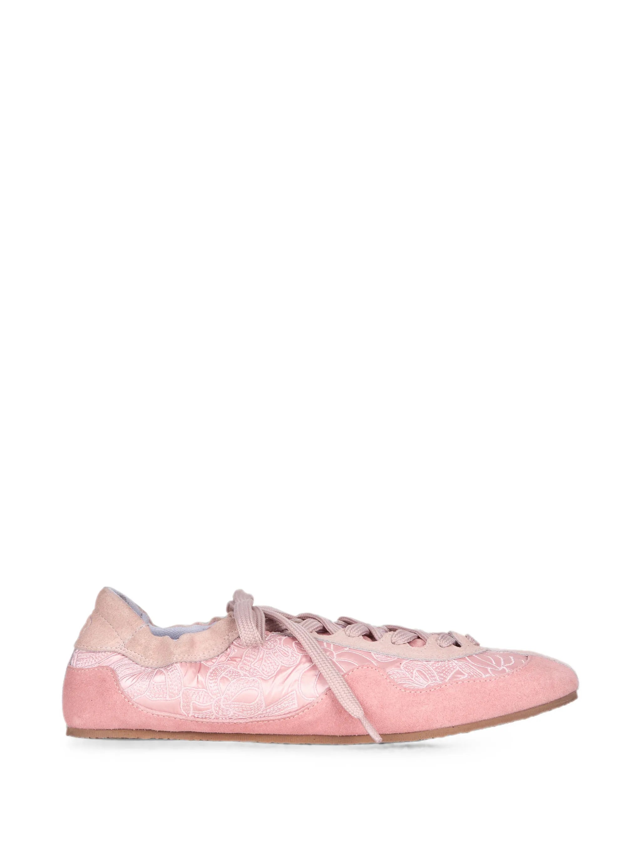 Cecilie Bahnsen Cecilie Bahnsen Blaise Windflower-embroidered Suede Sneakers