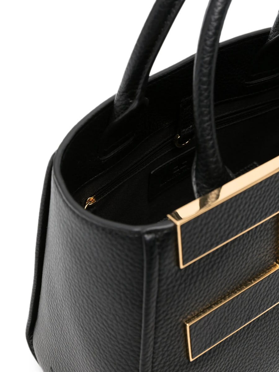 Elisabetta Franchi Elisabetta Franchi Logo-plaque Pebbled-effect Tote Bag, view 2