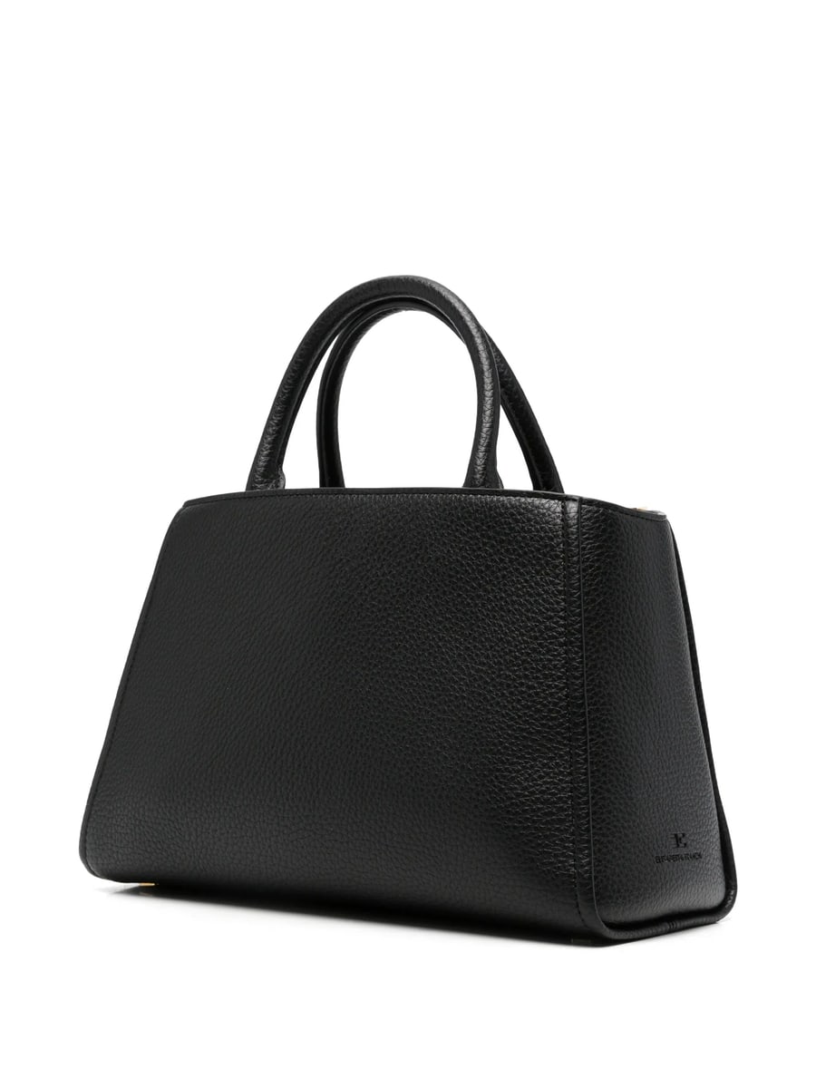 Elisabetta Franchi Elisabetta Franchi Logo-plaque Pebbled-effect Tote Bag, view 5