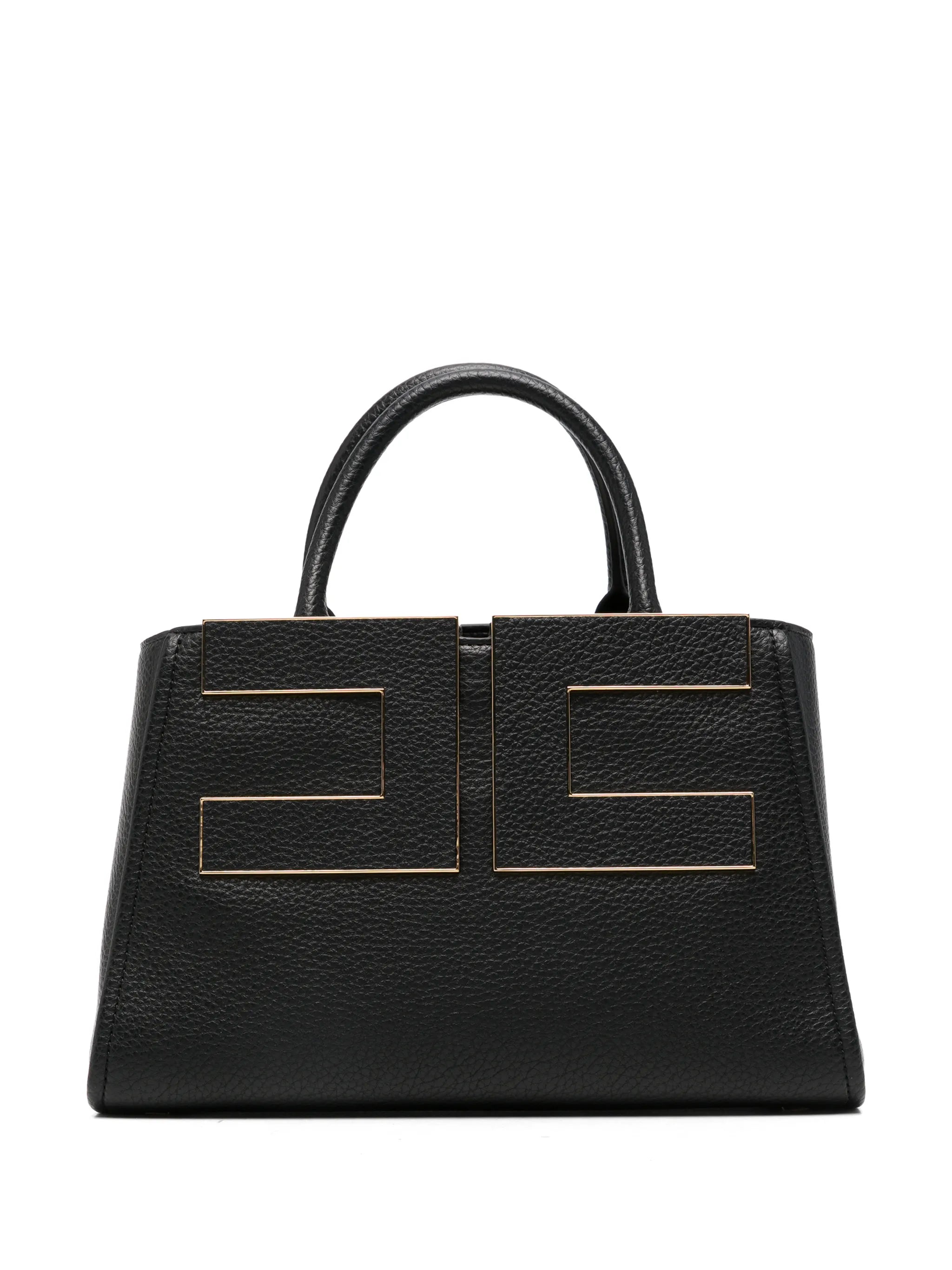 Elisabetta Franchi Elisabetta Franchi Logo-plaque Pebbled-effect Tote Bag